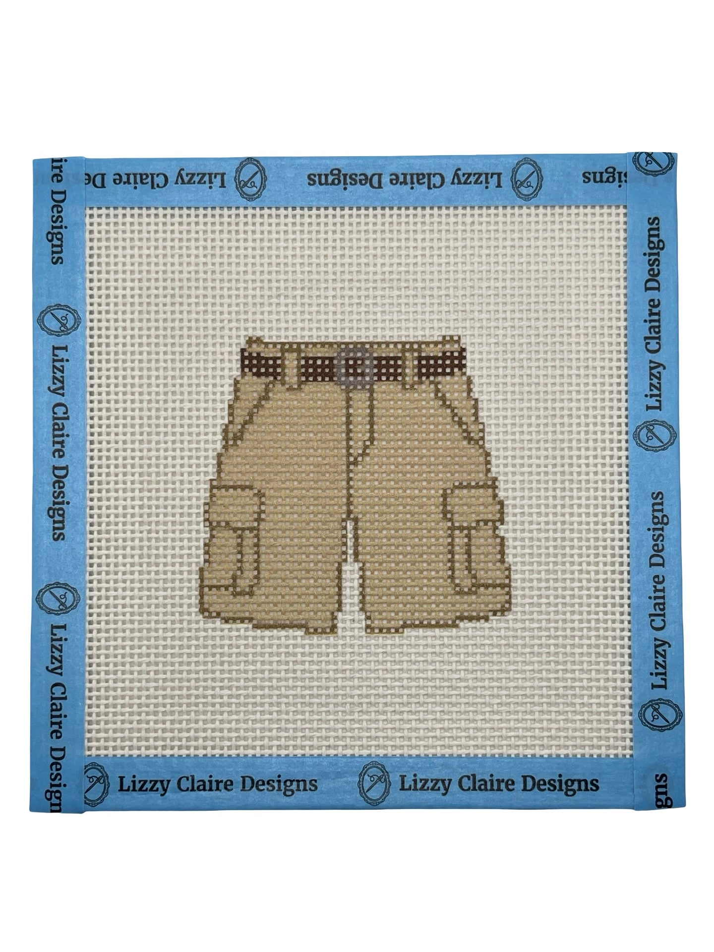 Cargo Shorts - 13 mesh - 6 x 6 - Needlepoint Canvas