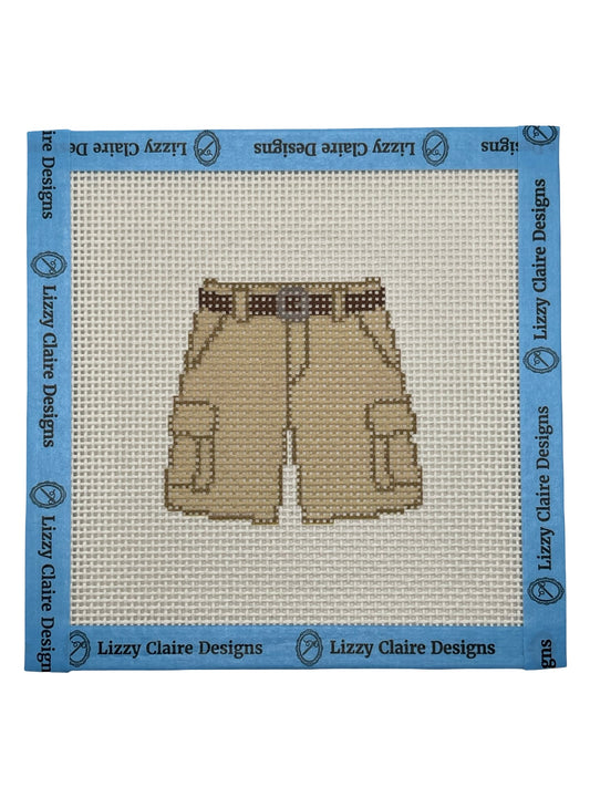 Cargo Shorts - 13 mesh - 6 x 6 - Needlepoint Canvas