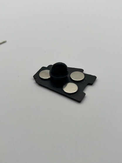 Caution Overstimulated Do Not Approach Needle Minder - Pin Type w/Magnets