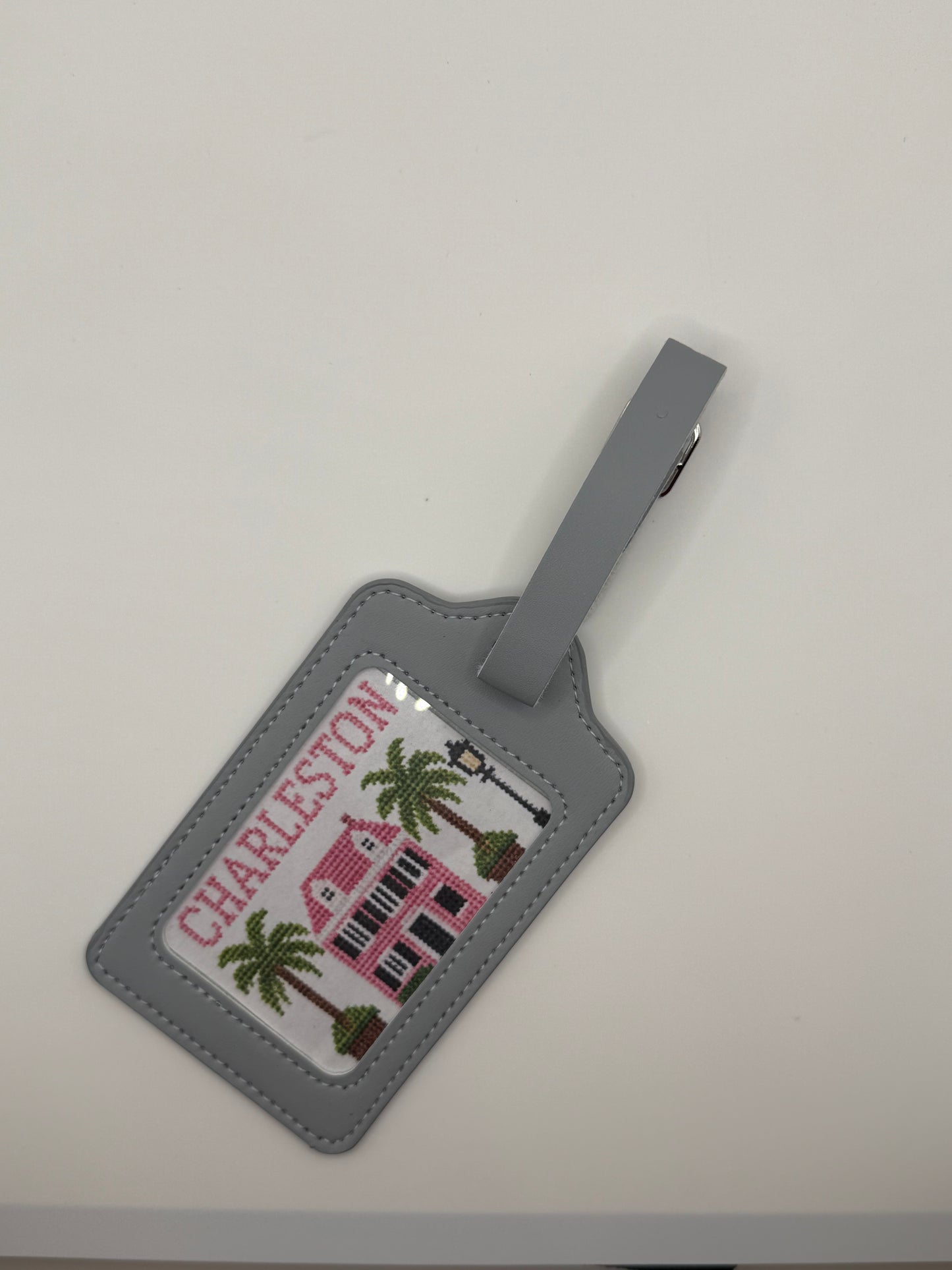 Charleston - Luggage Tag Sized - 18 Mesh - 6 x 6 - Needlepoint Canvas
