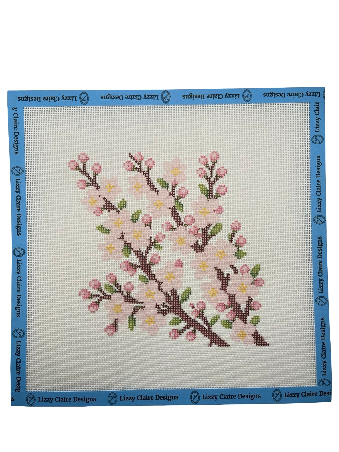 Cherry Blossom Branches - 18 mesh - 10 x 10 - Needlepoint Canvas