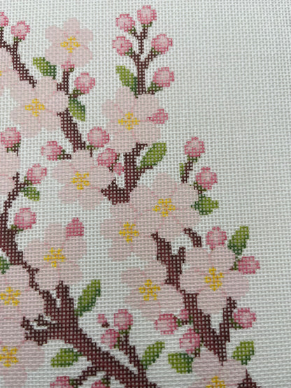 Cherry Blossom Branches - 18 mesh - 10 x 10 - Needlepoint Canvas