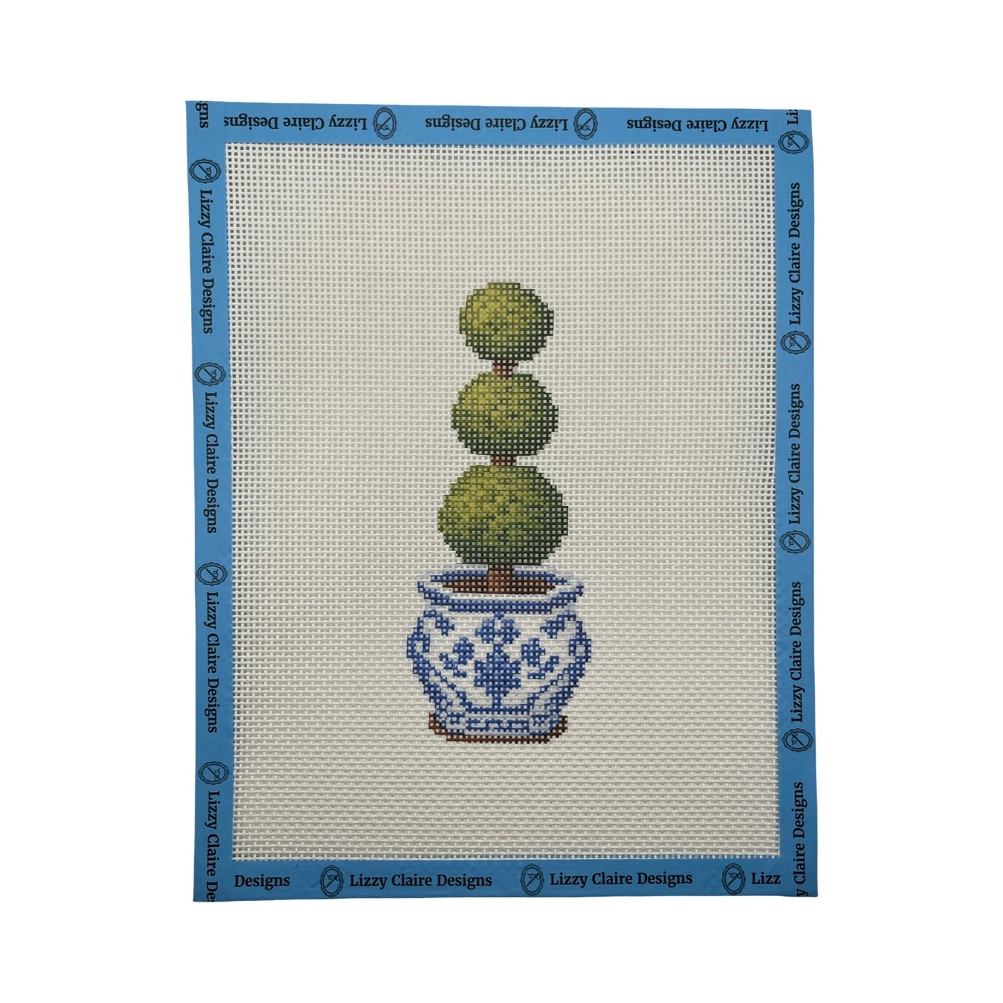 Chinoiserie Topiary - 13 Mesh - 8 x 10 - Needlepoint Canvas