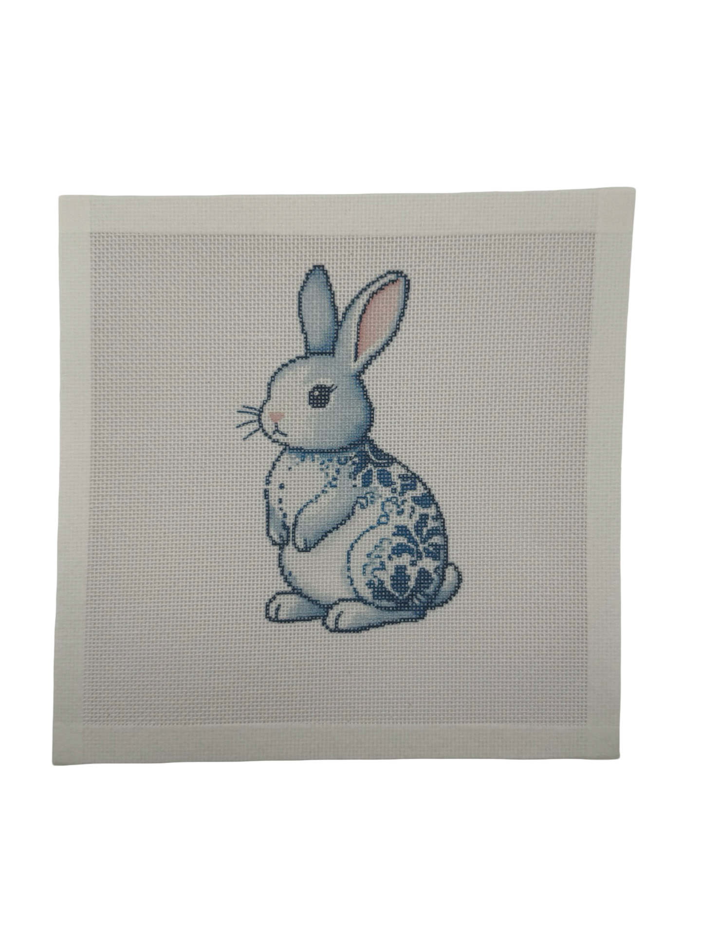 Chinoiserie Easter Bunny - 18 mesh - 8 x 8 - Needlepoint Canvas