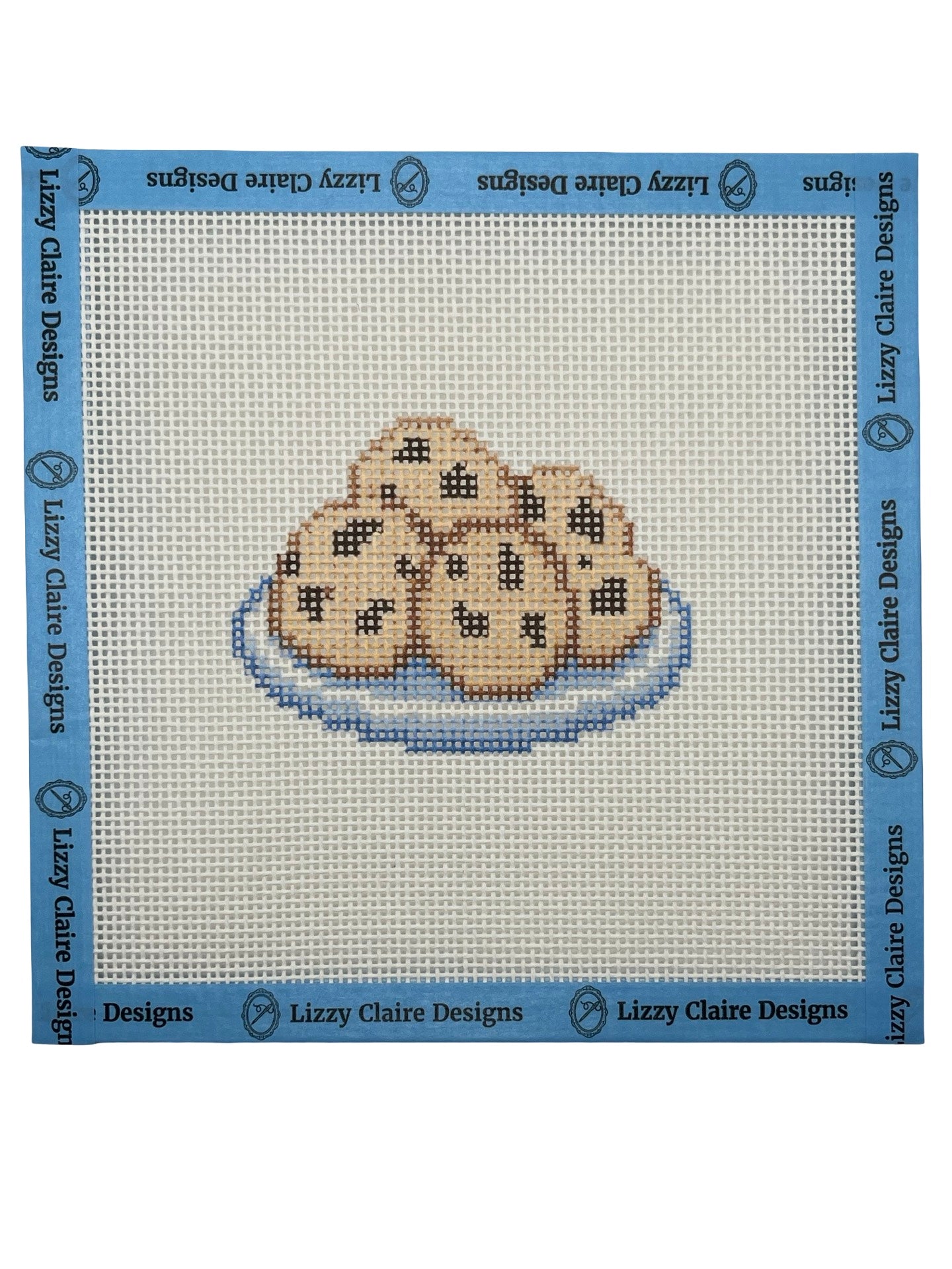 Chocolate Chip Cookies - 13 mesh - 7 x 7 - Needlepoint Canvas