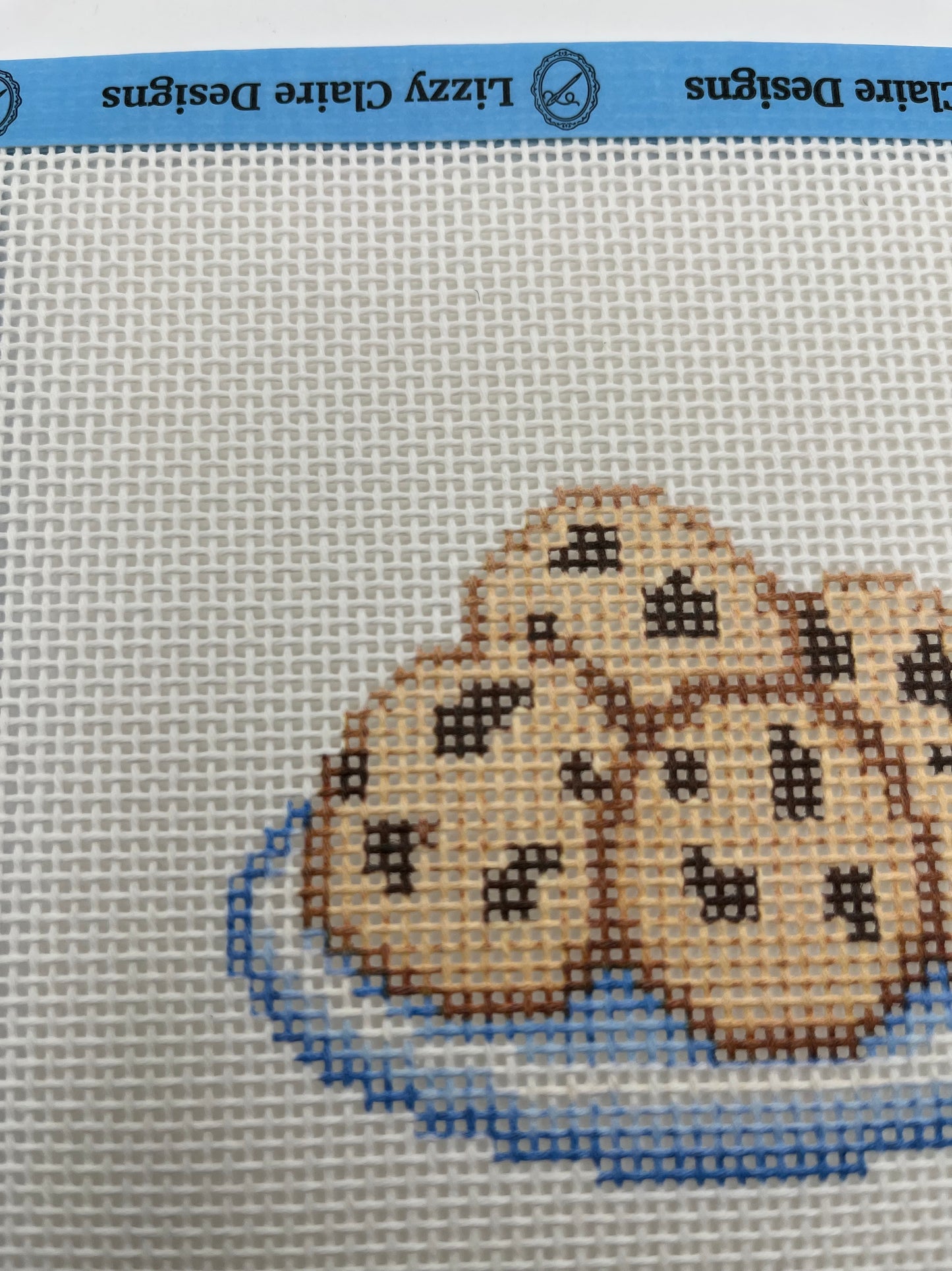 Chocolate Chip Cookies - 13 mesh - 7 x 7 - Needlepoint Canvas