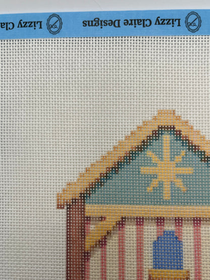 Christmas Nativity Set - Manger - 18 mesh - 8 x 8 - Needlepoint Canvas