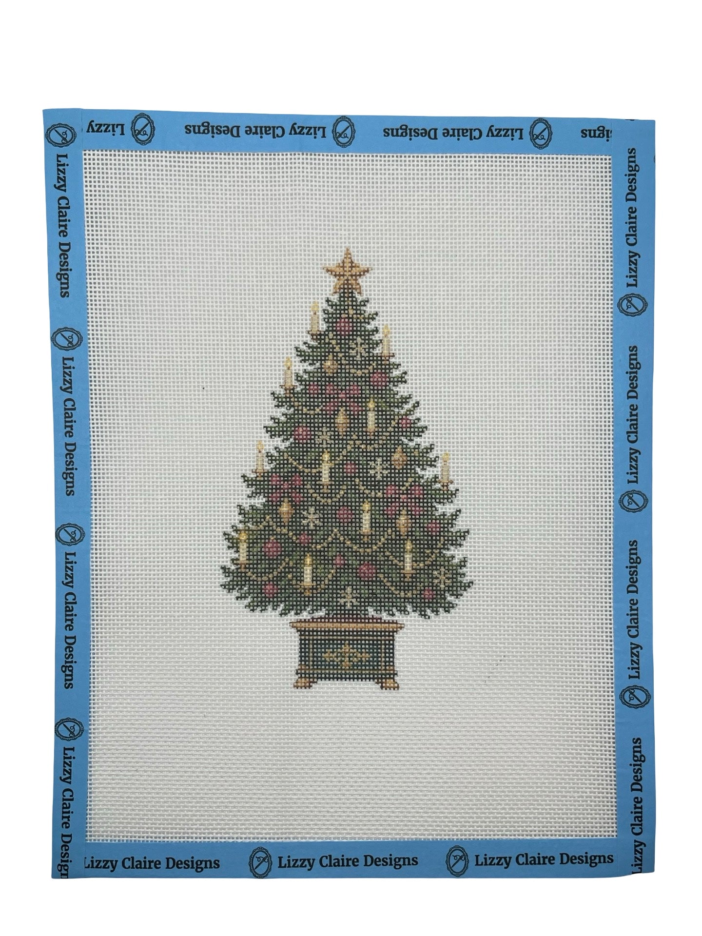 Classic Chistmas Tree - 18 mesh - 8 x 10 - Needlepoint Canvas