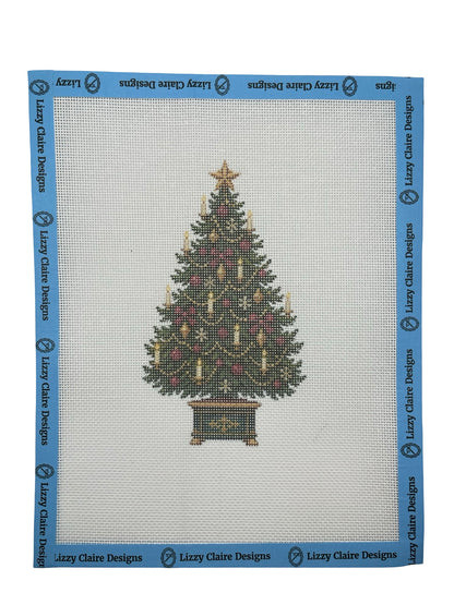 Classic Chistmas Tree - 18 mesh - 8 x 10 - Needlepoint Canvas