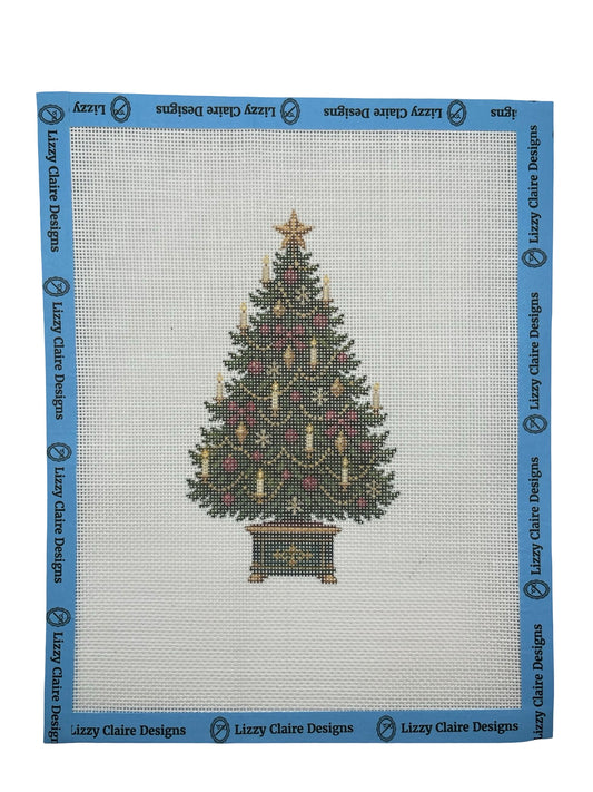 Classic Chistmas Tree - 18 mesh - 8 x 10 - Needlepoint Canvas