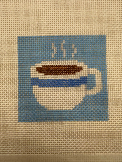 Coffee Cup - 13 mesh - 7 x 7 - Needlepoint Canvas