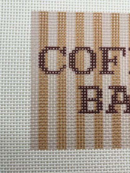 Coffee Bar - 13 mesh - 9x7 - Needlepoint Canvas