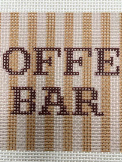 Coffee Bar - 13 mesh - 9x7 - Needlepoint Canvas