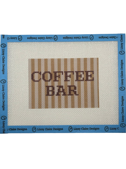 Coffee Bar - 13 mesh - 9x7 - Needlepoint Canvas