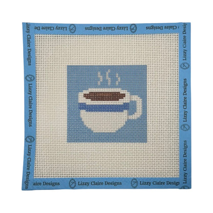 Coffee Cup - 13 mesh - 7 x 7 - Needlepoint Canvas