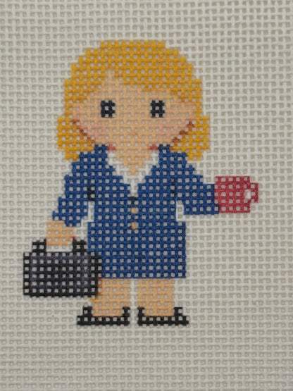 Corporate Lizzy Claire - 13 mesh - 6 x 6 - Needlepoint Canvas
