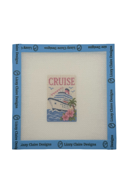 Cruise - Luggage Tag Sized - 18 Mesh - 6 x 6 - Needlepoint Canvas