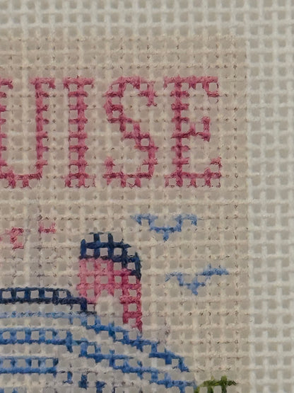 Cruise - Luggage Tag Sized - 18 Mesh - 6 x 6 - Needlepoint Canvas