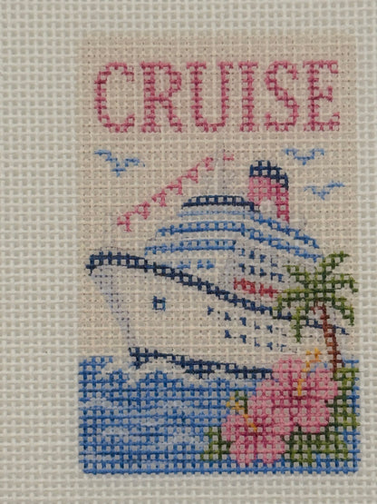 Cruise - Luggage Tag Sized - 18 Mesh - 6 x 6 - Needlepoint Canvas
