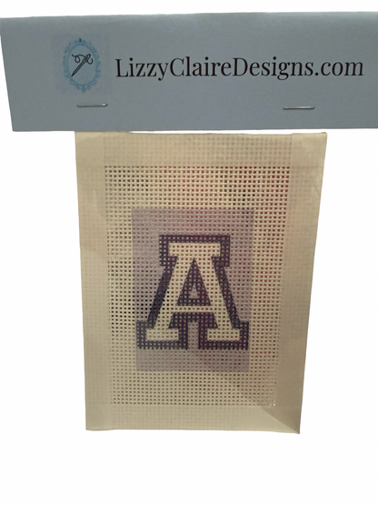 Custom Letter - 13 inch - 6 x 6 - Needlepoint Canvas