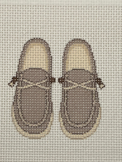Dad Shoes - 13 mesh - 6 x 6 - Needlepoint Canvas