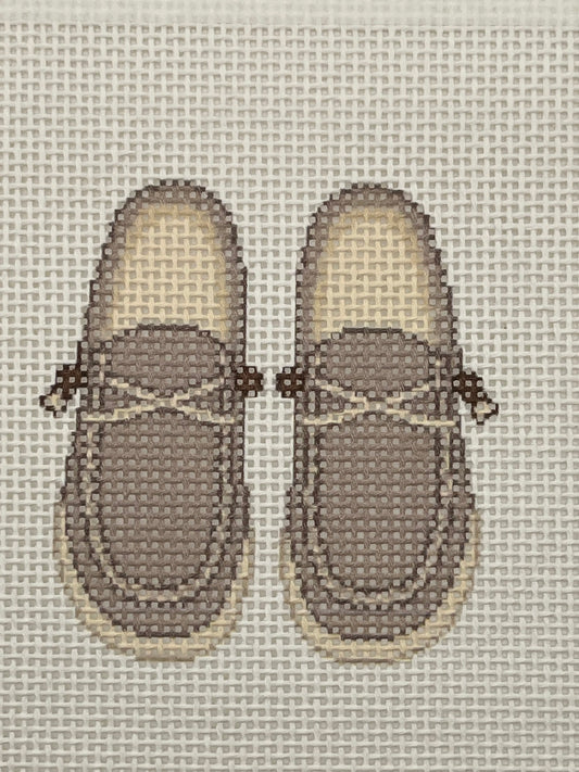Dad Shoes - 13 mesh - 6 x 6 - Needlepoint Canvas