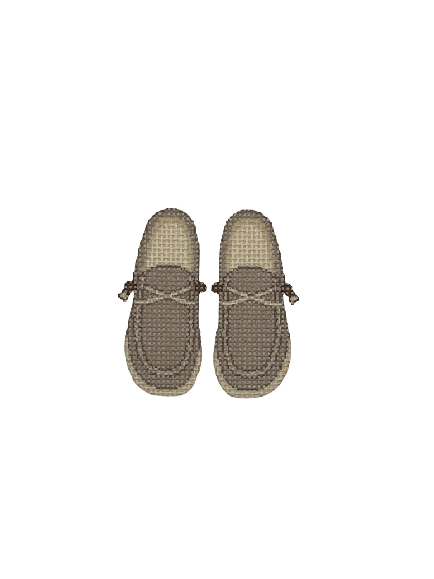 Dad Shoes - 13 mesh - 6 x 6 - Needlepoint Canvas