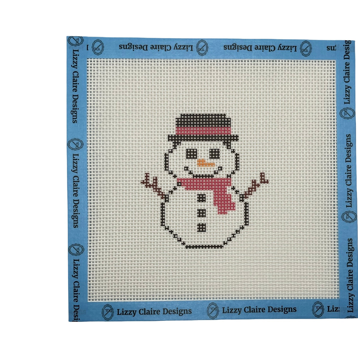 Do You Want to Stitch a Snowman - 13 mesh - 7 x 7 - Needlepoint Canvas