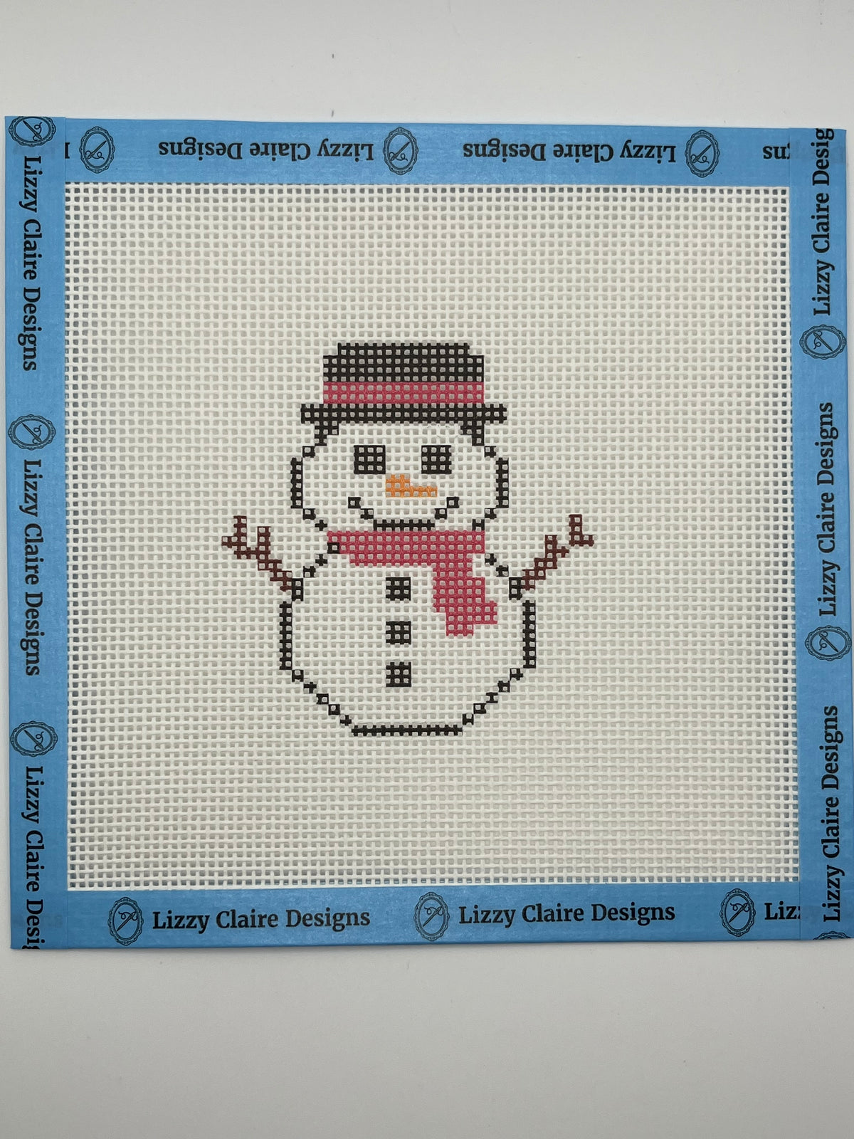 Do You Want to Stitch a Snowman - 13 mesh - 7 x 7 - Needlepoint Canvas