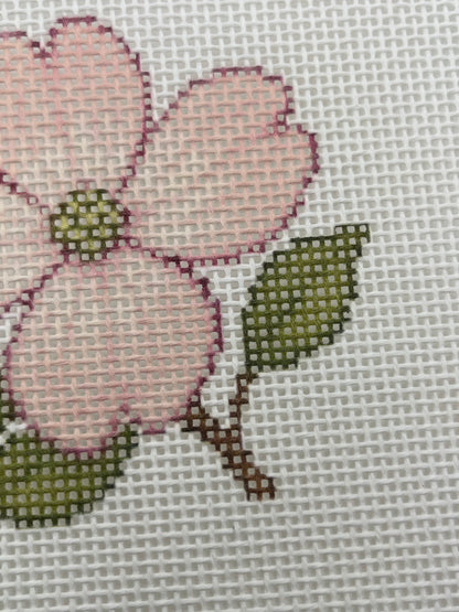 Dogwood Flower - 13 mesh - 7 x 7 - Needlepoint Canvas