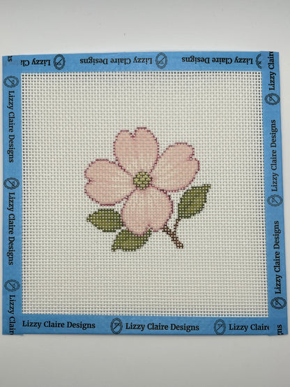 Dogwood Flower - 13 mesh - 7 x 7 - Needlepoint Canvas