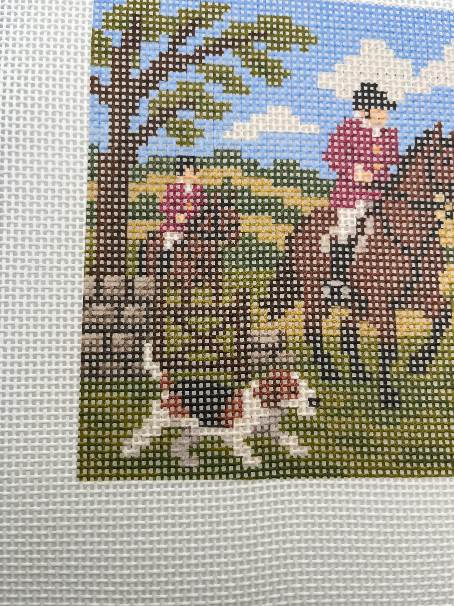 English Hunting - 13 mesh - 10 x 10 - Needlepoint Canvas