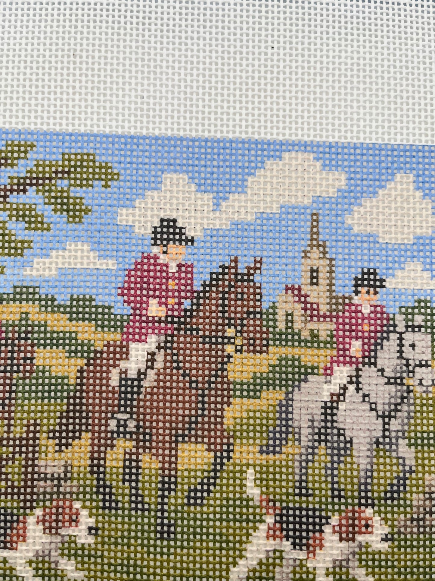 English Hunting - 13 mesh - 10 x 10 - Needlepoint Canvas