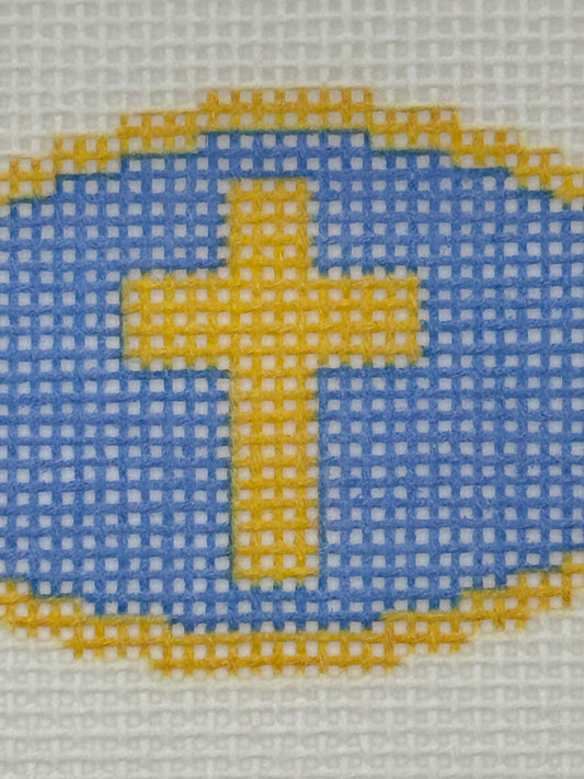 Faith Fish - 18 mesh - 6 x 6 - Needlepoint Canvas