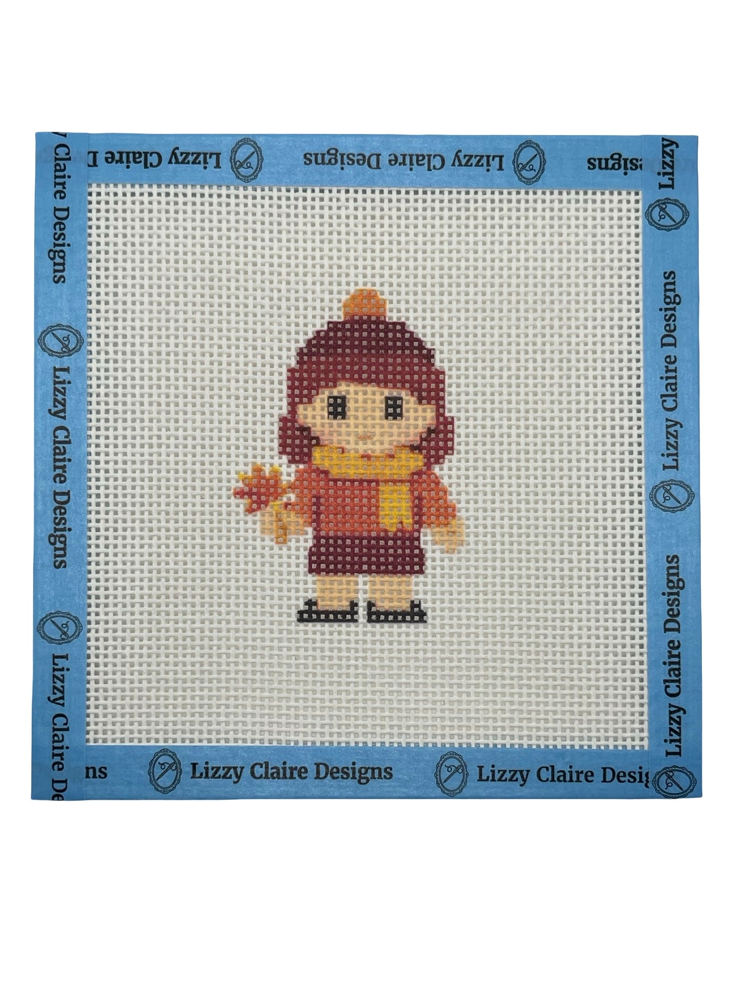 Fall Lizzy Claire - 13 mesh - 6 x 6 - Needlepoint Canvas