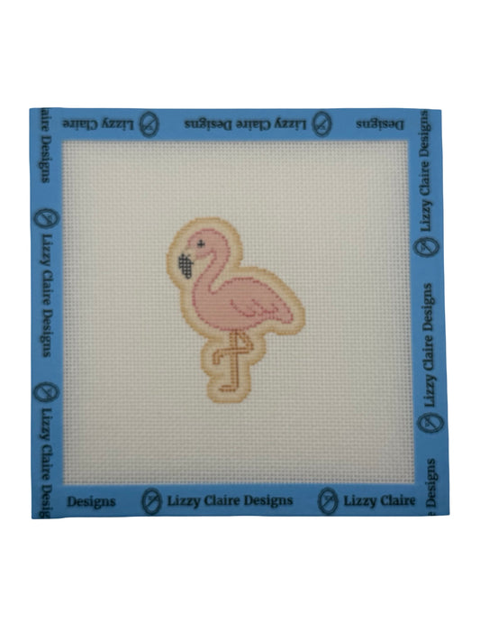 Flamingo - The Royal Icing Collection - 18 mesh - 6 x 6 - Needlepoint Canvas