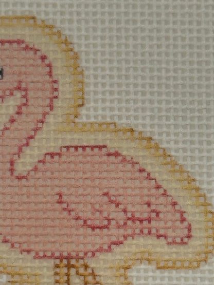 Flamingo - The Royal Icing Collection - 18 mesh - 6 x 6 - Needlepoint Canvas