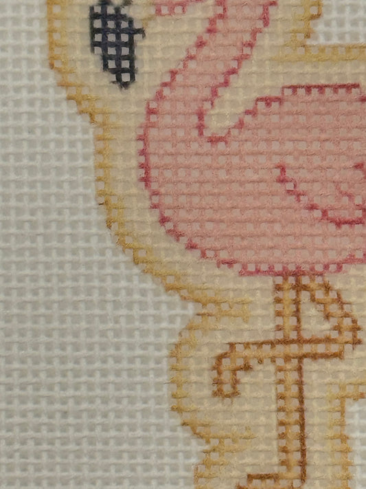 Flamingo - The Royal Icing Collection - 18 mesh - 6 x 6 - Needlepoint Canvas