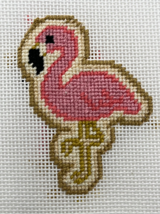Flamingo - The Royal Icing Collection - 18 mesh - 6 x 6 - Needlepoint Canvas