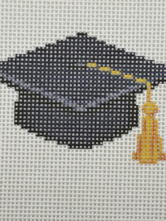 Graduation Cap - 13 mesh - 7 x 7 - Needlepoint Canvas