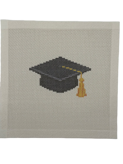 Graduation Cap - 13 mesh - 7 x 7 - Needlepoint Canvas