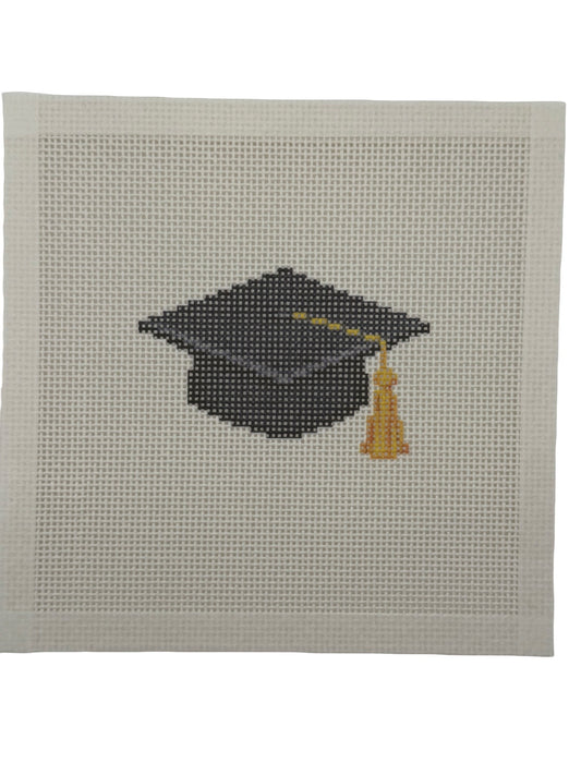 Graduation Cap - 13 mesh - 7 x 7 - Needlepoint Canvas