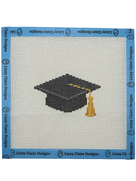 Graduation Cap - 13 mesh - 7 x 7 - Needlepoint Canvas