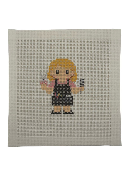 Hairdresser Lizzy Claire - 13 mesh - 6 x 6 - Needlepoint Canvas