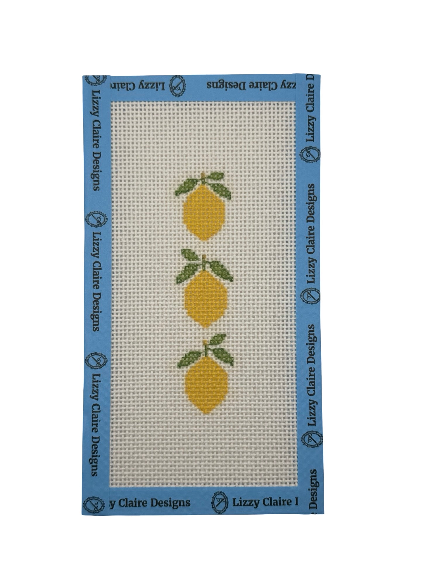 Sweet Lemons - 13 mesh - 4 x 8 - Needlepoint Canvas