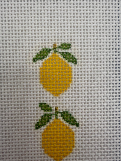 Sweet Lemons - 13 mesh - 4 x 8 - Needlepoint Canvas