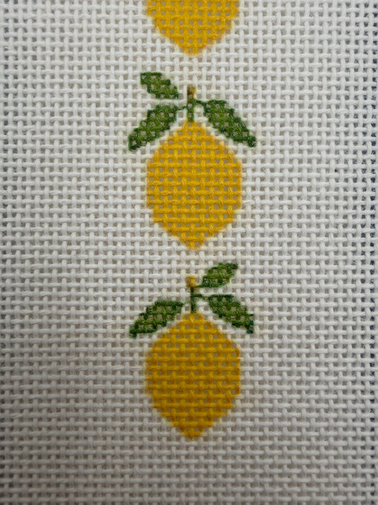 Sweet Lemons - 13 mesh - 4 x 8 - Needlepoint Canvas