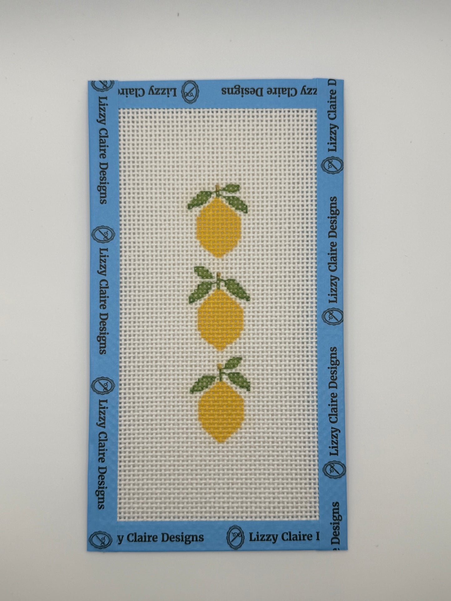 Sweet Lemons - 13 mesh - 4 x 8 - Needlepoint Canvas