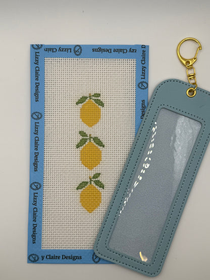 Sweet Lemons - 13 mesh - 4 x 8 - Needlepoint Canvas
