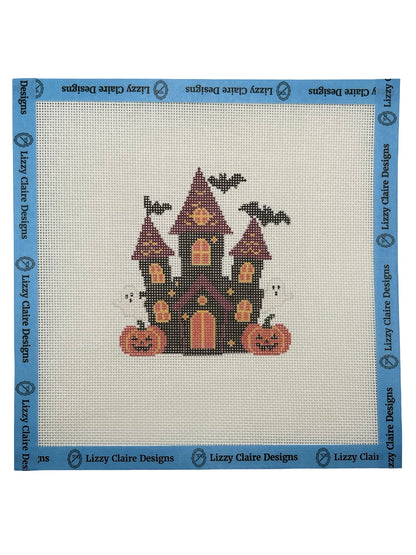 Haunted House - 18 mesh - 8 x 8 - Needlepoint Canvas